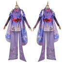 Game Genshin Impact Raiden Shogun Cosplay Costume Kimono Dress Robe Wig