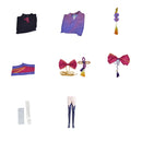 Game Genshin Impact Raiden Shogun Cosplay Costume Kimono Dress Robe Wig