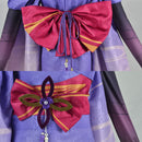 Game Genshin Impact Raiden Shogun Cosplay Costume Kimono Dress Robe Wig
