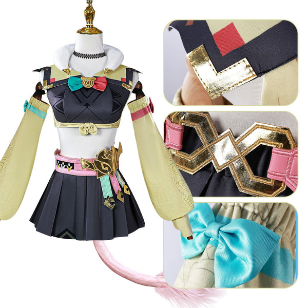 Game Genshin Impact Varesa Cosplay Costume Dress Shoes Wig（副本2） - AwwwCos