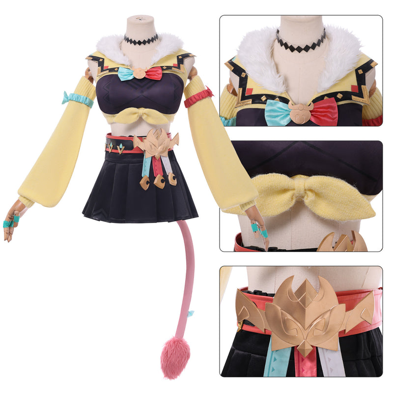 Game Genshin Impact Varesa Cosplay Costume Pink Wig - AwwwCos