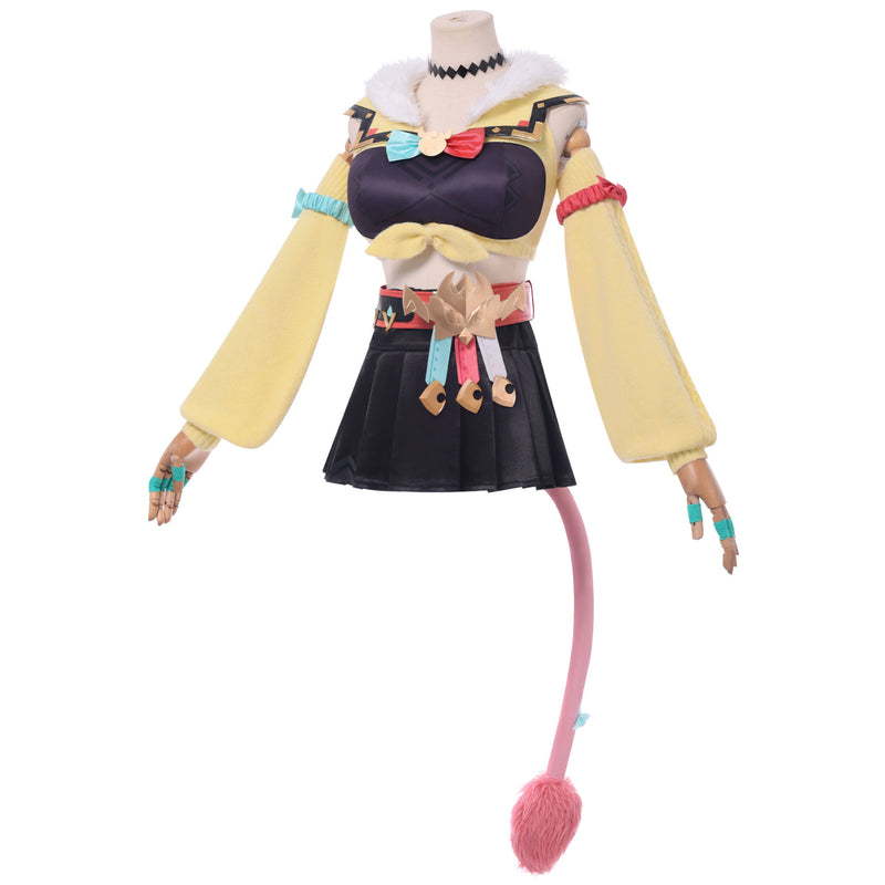 Game Genshin Impact Varesa Cosplay Costume Pink Wig - AwwwCos