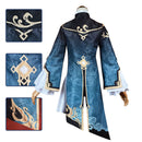 Game Genshin Impact Xing qiu Cosplay Costume Dress Robe Cheongsam