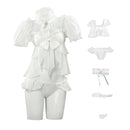 Game Goddess of Victory: Nikke Dorothy Cosplay Costume White Swimwear - AwwwCos