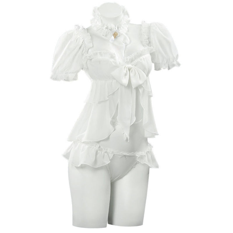 Game Goddess of Victory: Nikke Dorothy Cosplay Costume White Swimwear - AwwwCos
