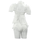 Game Goddess of Victory: Nikke Dorothy Cosplay Costume White Swimwear - AwwwCos