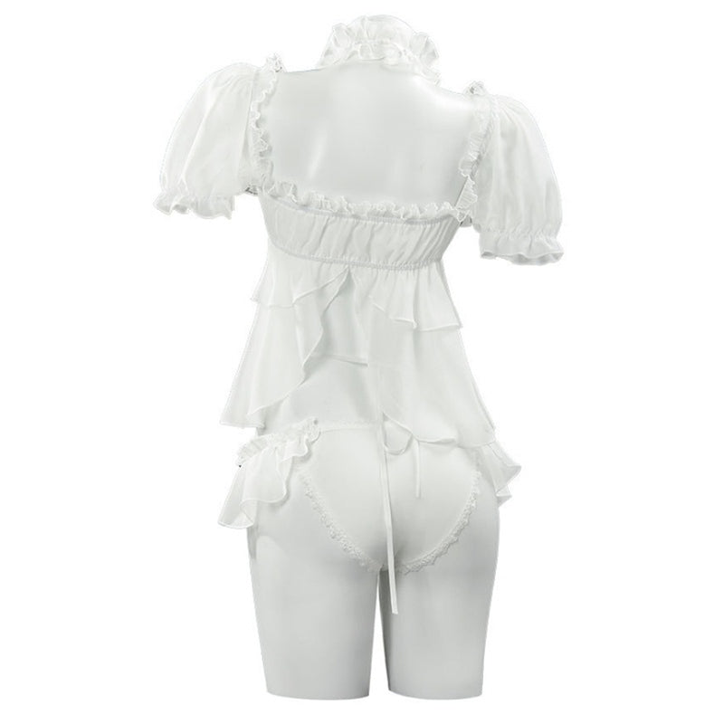 Game Goddess of Victory: Nikke Dorothy Cosplay Costume White Swimwear - AwwwCos