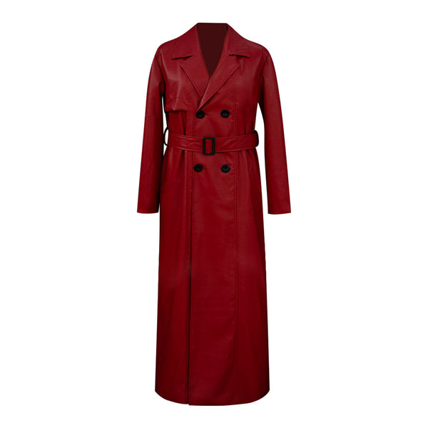 Game Homicipher Red Umbrella Cosplay Costume Men Trench