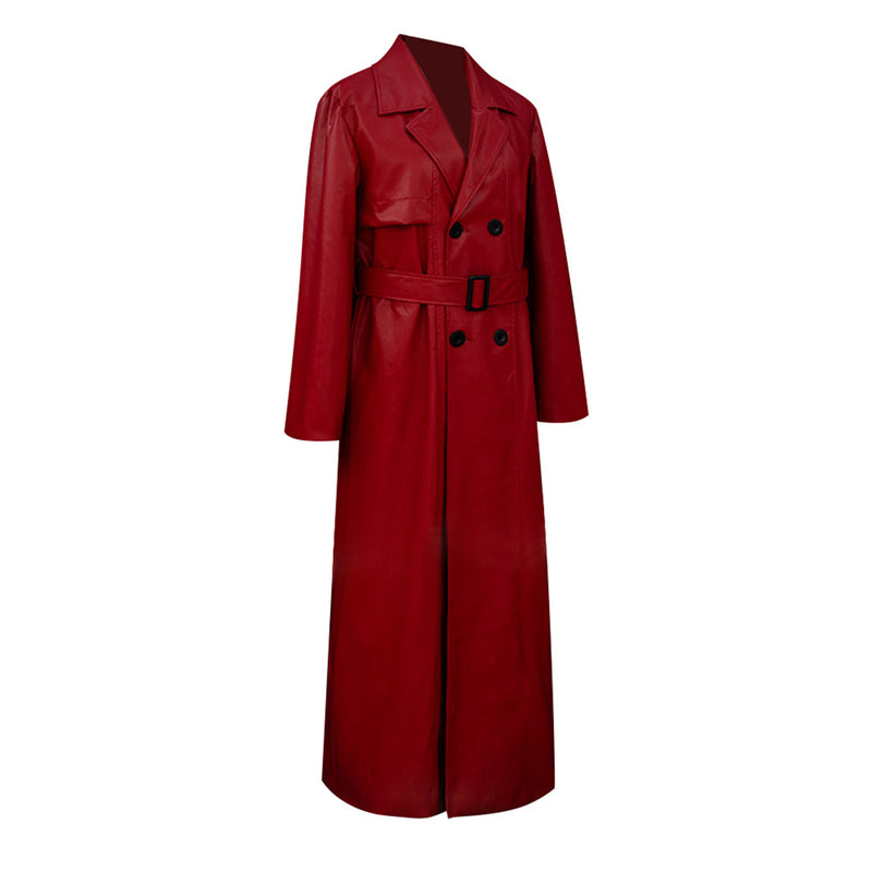 Game Homicipher Red Umbrella Cosplay Costume Men Trench