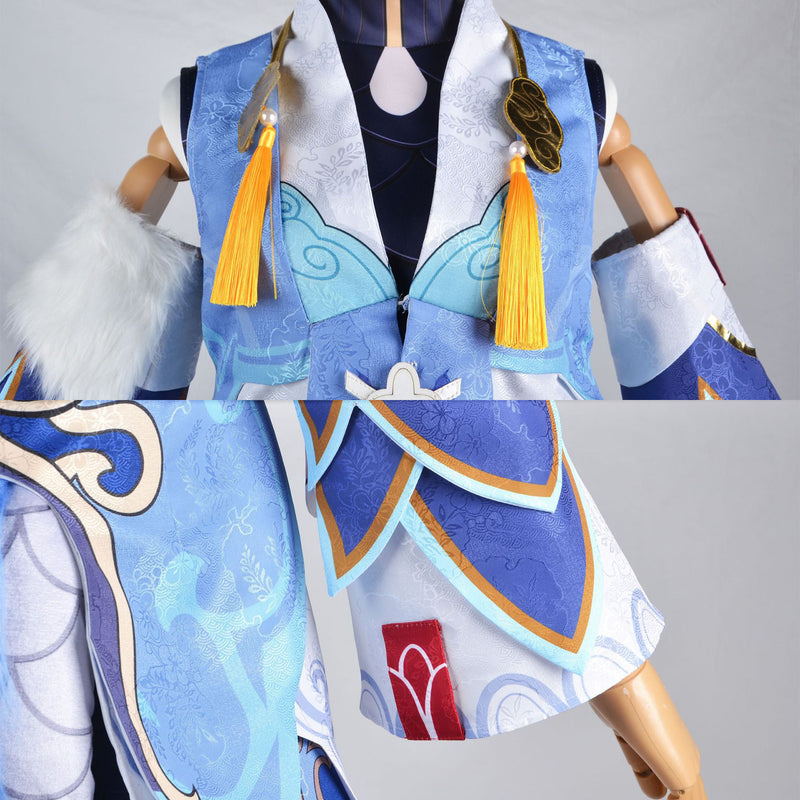 AwwwCos Game Honkai Star Rail Bailu Cosplay Costume Suit Dress Robe Halloween Outfit Uniform