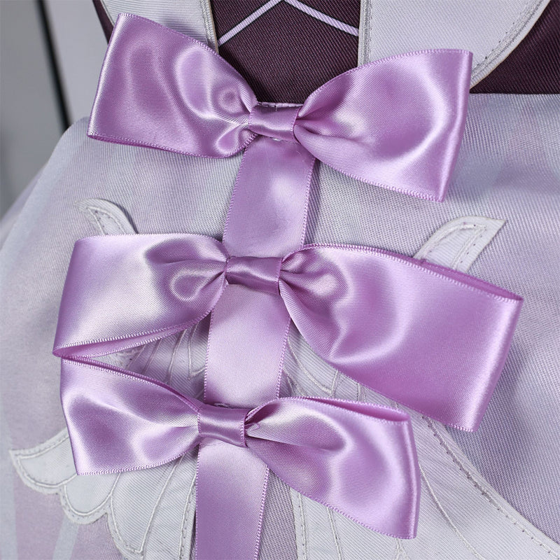 Game Honkai: Star Rail Castorice Cosplay Costume Dress Boots Wig
