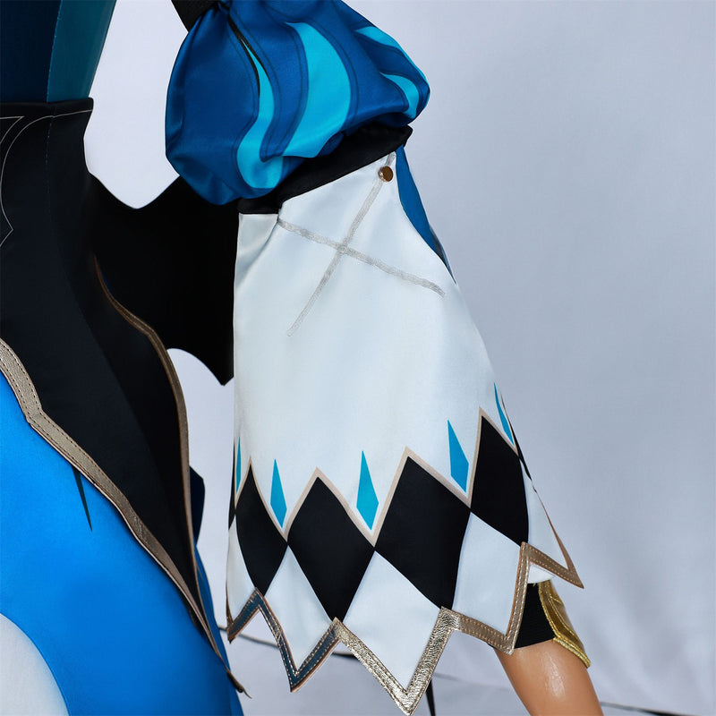 Game Honkai: Star Rail Cerydra Cosplay Costume Blue Dress