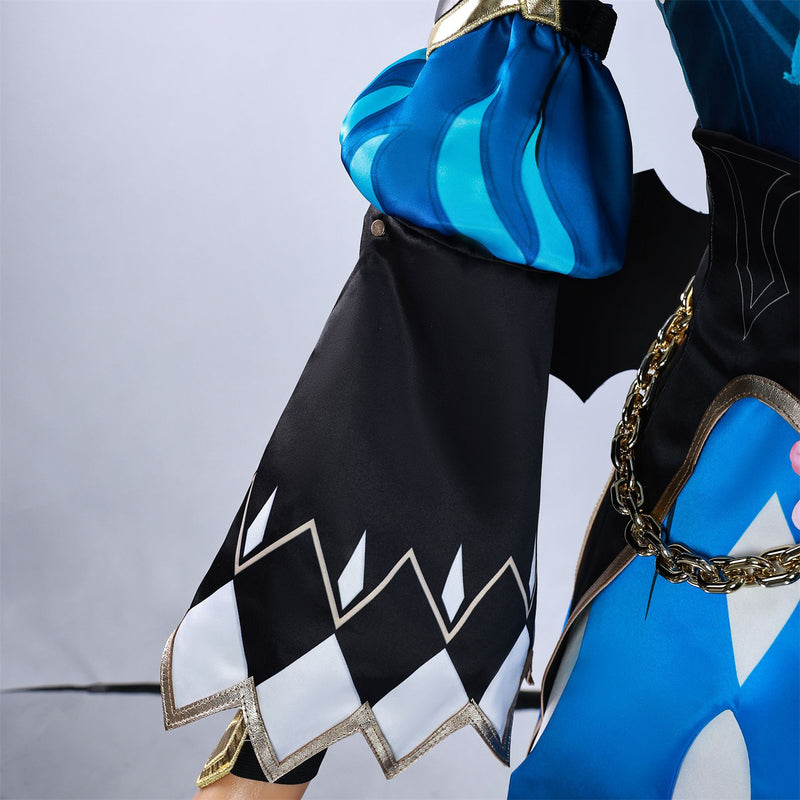 Game Honkai: Star Rail Cerydra Cosplay Costume Blue Dress