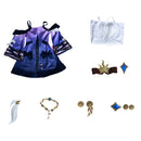 Game Honkai: Star Rail Cyrene Cosplay Purple Sleeve Dress Embroidery Vest - AwwwCos