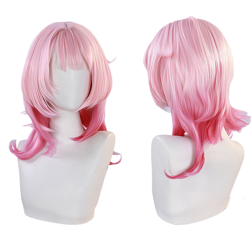Game Honkai: Star Rail Cyrene Cosplay Wig Pink Curly Hair - AwwwCos