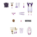 Game Honkai Star Rail Fu Xuan Cosplay Costume Women Dress Pink Wig