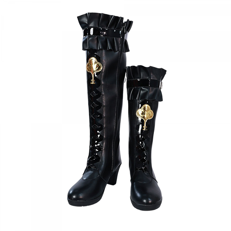Game Honkai: Star Rail Herta Cosplay Costume Dress Boots Wig
