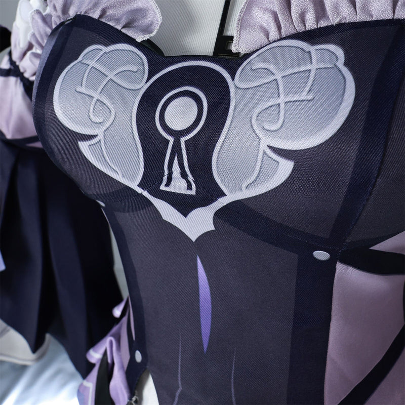 Game Honkai: Star Rail Herta Cosplay Costume Dress Boots Wig