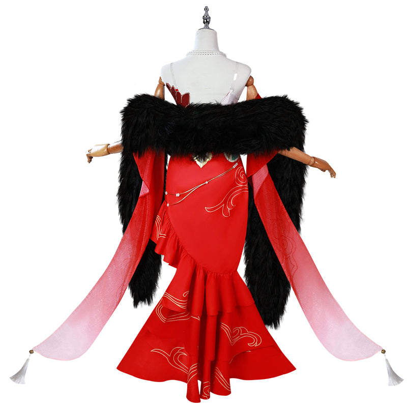 Game Honkai: Star Rail Tingyun Cosplay Costume Mermaid Dress Shoes Wig