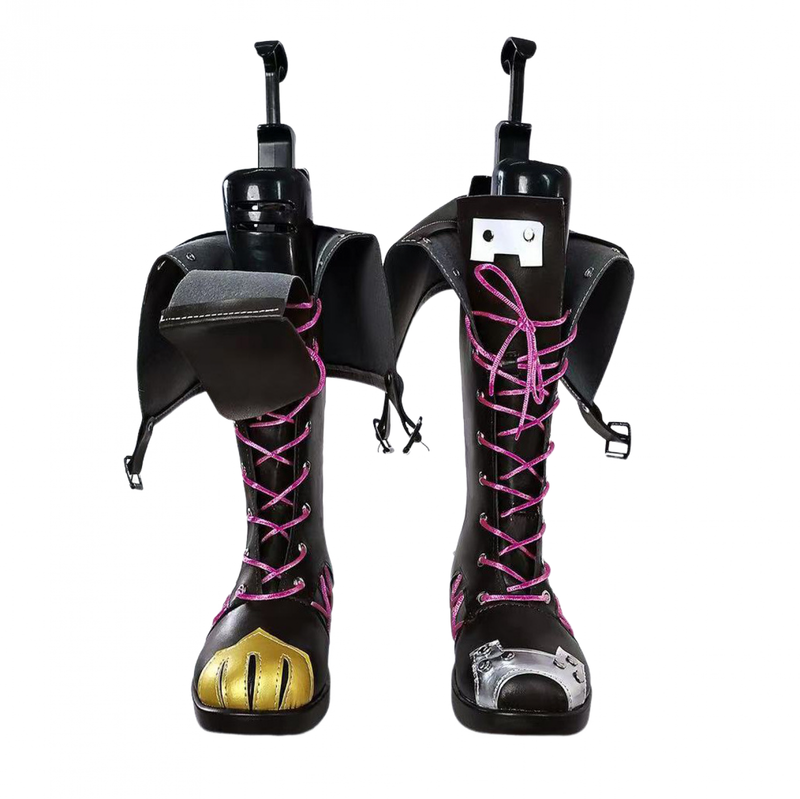 Game LOL Arcane League of Legends Jinx Cosplay Costume Boots Wig