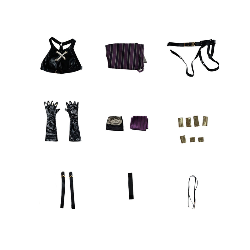 Game LOL Arcane League of Legends Jinx Cosplay Costume Boots Wig