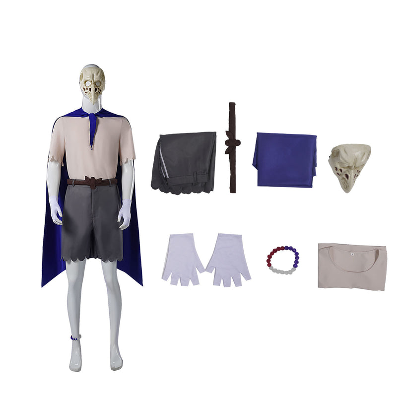Game Little Nightmares Alone Cosplay Costume Cloak Mask