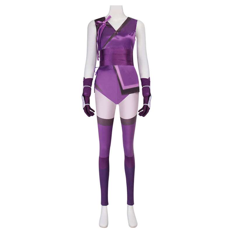 Game Mortal Kombat 11 Mileena Cosplay Costume Purple Suits