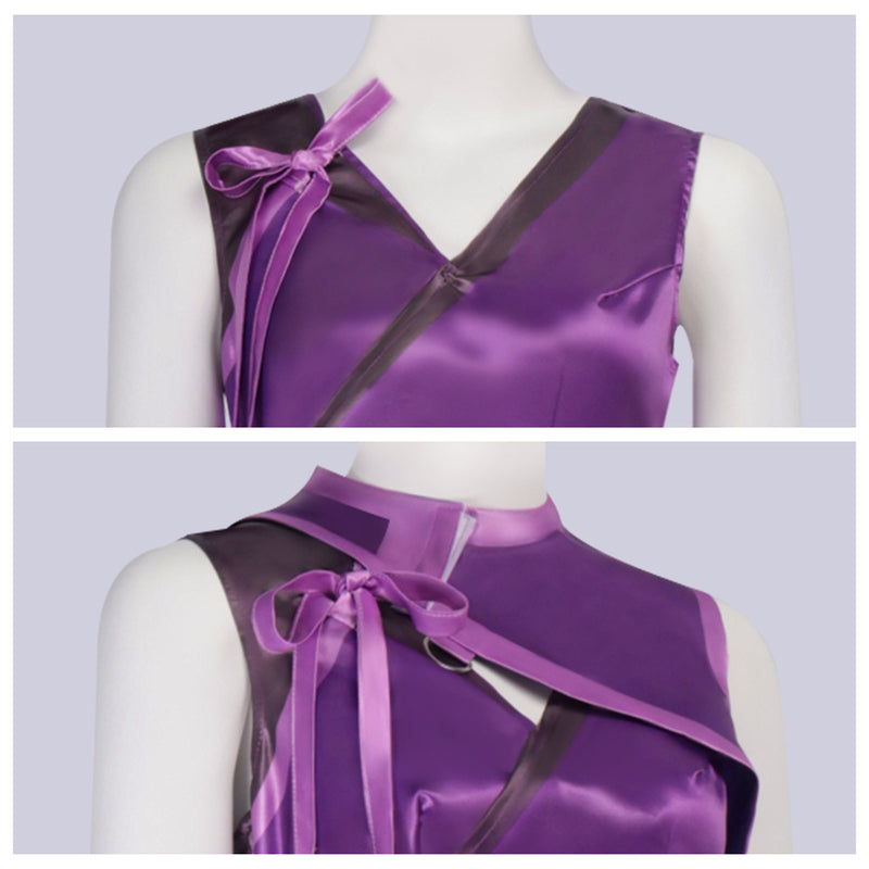 Game Mortal Kombat 11 Mileena Cosplay Costume Purple Suits