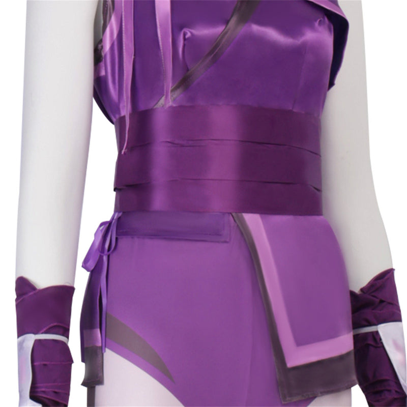 Game Mortal Kombat 11 Mileena Cosplay Costume Purple Suits