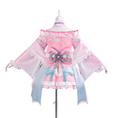 Game NIKKE: Goddess of Victory Dorothy Cosplay Costume Pink Short Kimono Dress
