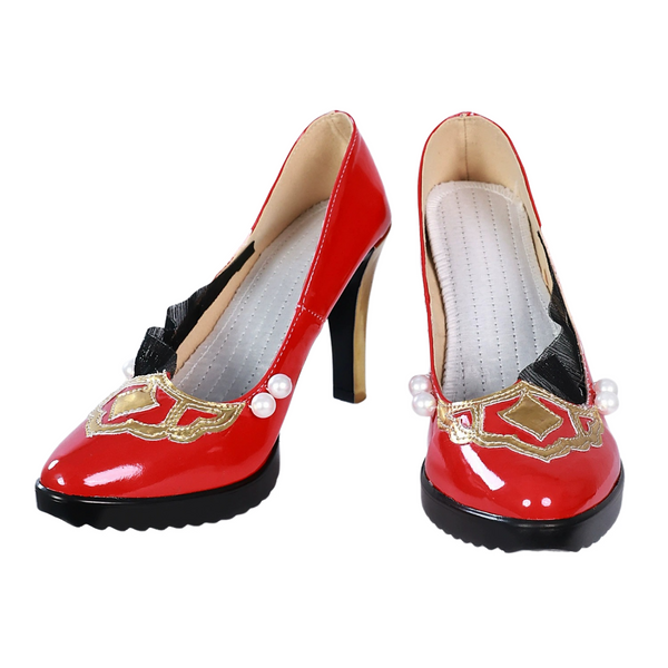 Game Naraka: Bladepoint Valda Cui Cosplay Costume shoes Wig - AwwwCos