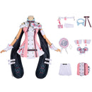 Game Neverness to Everness Chiz Cosplay Costume Pink Mini Dress Accessories
