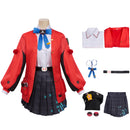 Game Neverness to Everness Sagiri Cosplay Costume JK Uniform Red Coat