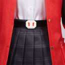 Game Neverness to Everness Sagiri Cosplay Costume JK Uniform Red Coat
