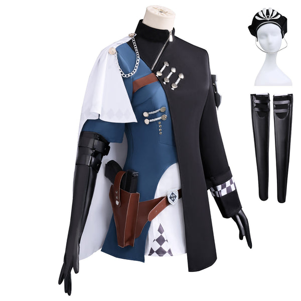 Game Reverse:1999 Liang Yue Cosplay Costume Shoes Wig