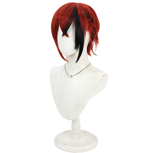 Game Riddle Cosplay Wig Red Short Hair