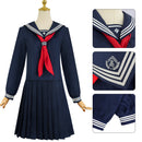 Game Silent Hill Shimizu Hinako Cosplay Costume Fox Mask Navy Blue Suit - AwwwCos