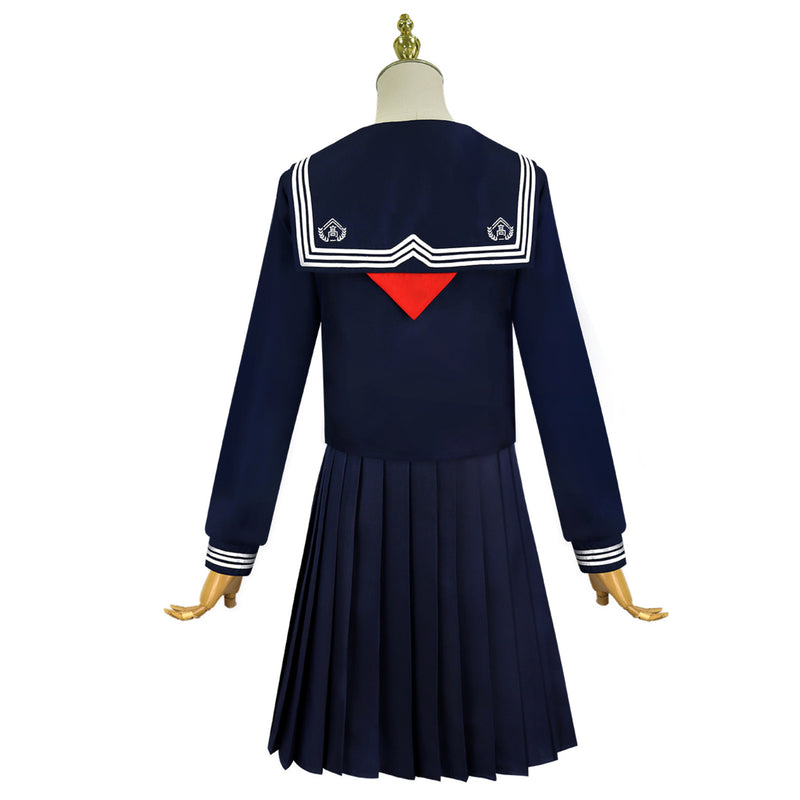 Game Silent Hill Shimizu Hinako Cosplay Costume Fox Mask Navy Blue Suit - AwwwCos