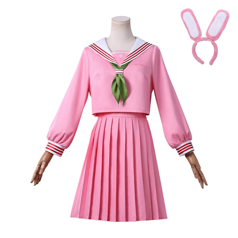 Game Silent Hill Shimizu Hinako Cosplay Costume Light Pink Sailor Suit Headband - AwwwCos
