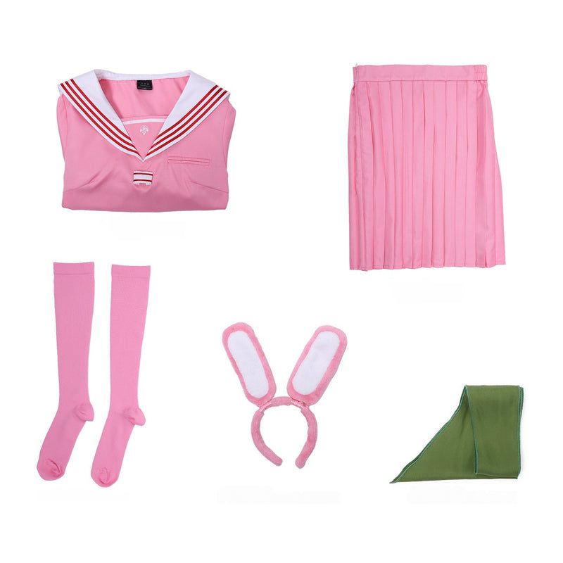 Game Silent Hill Shimizu Hinako Cosplay Costume Light Pink Sailor Suit Headband - AwwwCos