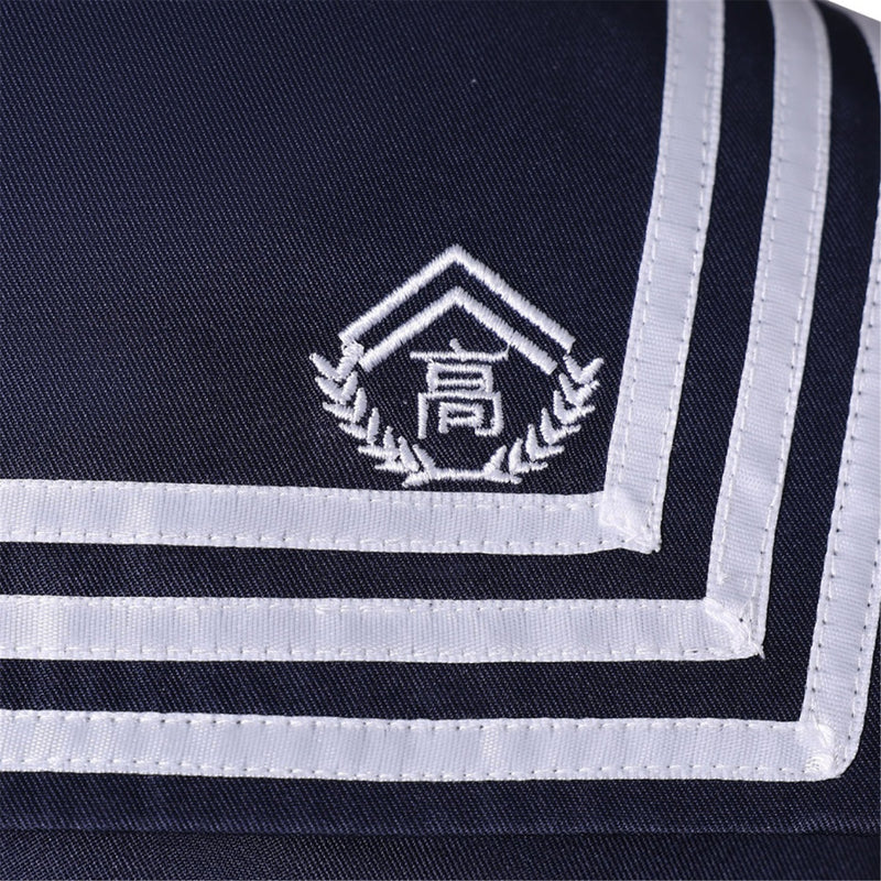 Game Silent Hill Shimizu Hinako Cosplay Costume Navy Blue Top Skirt Socks