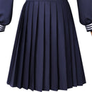 Game Silent Hill Shimizu Hinako Cosplay Costume Navy Blue Top Skirt Socks