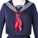 Game Silent Hill Shimizu Hinako Cosplay Costume Navy Blue Top Skirt Socks