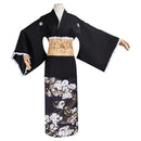 Game Silent Hill f Kinuta Junko Cosplay Costume Traditional Black Kimono - AwwwCos