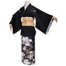 Game Silent Hill f Kinuta Junko Cosplay Costume Traditional Black Kimono - AwwwCos