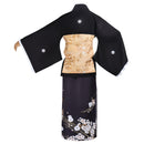 Game Silent Hill f Kinuta Junko Cosplay Costume Traditional Black Kimono - AwwwCos