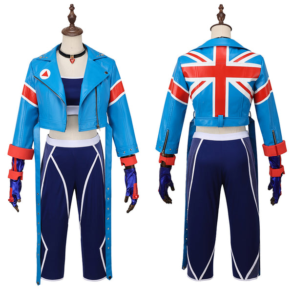 Game Street Fighter 6 Cammy White Cosplay Costume Women Blue Uniform - AwwwCos