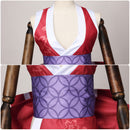 Game Street Fighter Mai Shiranui Cosplay Costume Sexy Deep V Neck Dress - AwwwCos