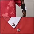 Game Street Fighter Mai Shiranui Cosplay Costume Sexy Deep V Neck Dress - AwwwCos