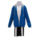 Undertale Sans Cosplay Costume Adult Blue Zipper Hoodie